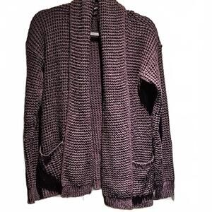 A new day thick waffle weave open cardigan